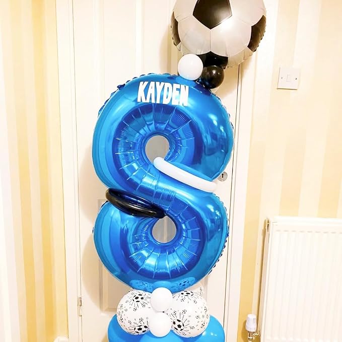 Blue 16 Balloon Number, 40 Inch Number 16 Balloon Big Blue Foil Mylar Helium - Image 3