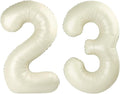 23 Balloon Number 40 Inch Cream Balloons by Mluchee