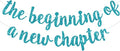 BEISHIDA Lake Blue Pre-Strung Glitter The Beginning of A New Chapter Banner | by Beishida