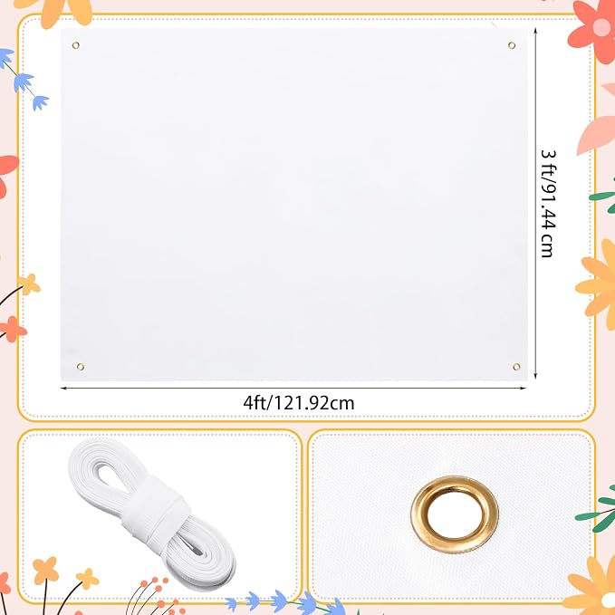 Zonon Large Blank Banners And Signs Polyester Oxford Cloth Sublimation Banner - Image 7