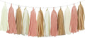 Boho Tassel Garland for Bridal Shower Baby Shower Decorations, Cream Khaki and by Aonor