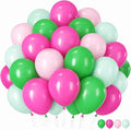 Pink and Green Balloons, 12 Inch Hot Pink Sage Green Balloons by Froova
