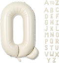 Cream Q 40 Inch Alphabet Foil Name Balloon by Lingqiang