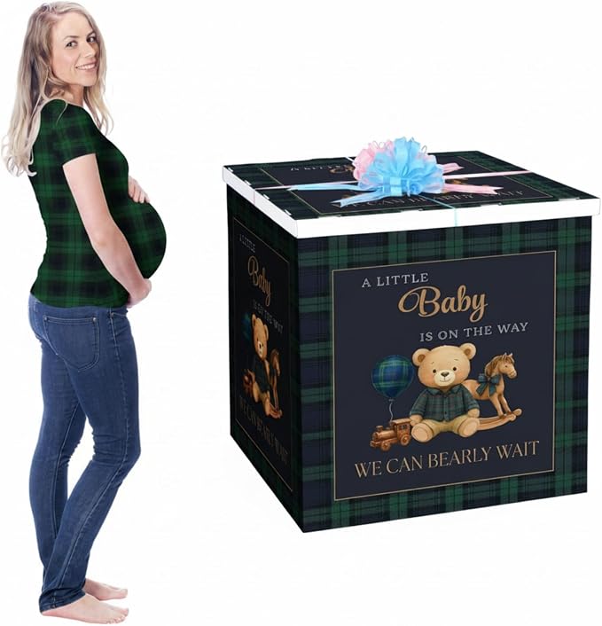 AmazingSpark 28in Giant Gender Reveal Gift Box by Unknown