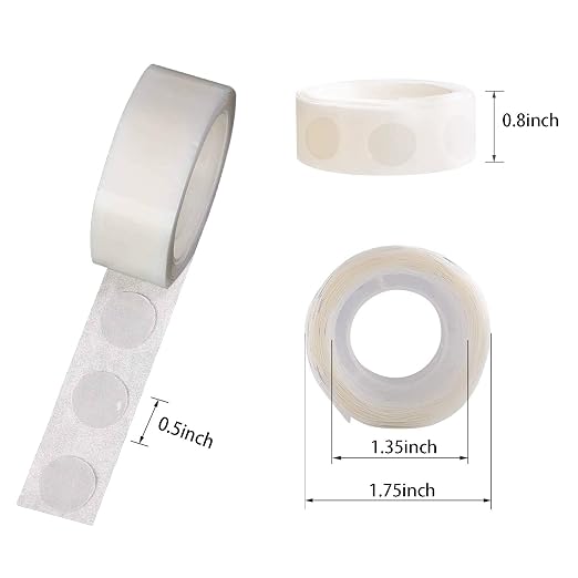 COLOGO 5000 PCS Glue Point Clear Balloon Glue Removable Adhesive Dots, 50 Rolls - Image 2