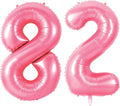 Number 82 Balloons for 82nd Birthday Party Decorations, 0-100 Large No.82 by Joycard