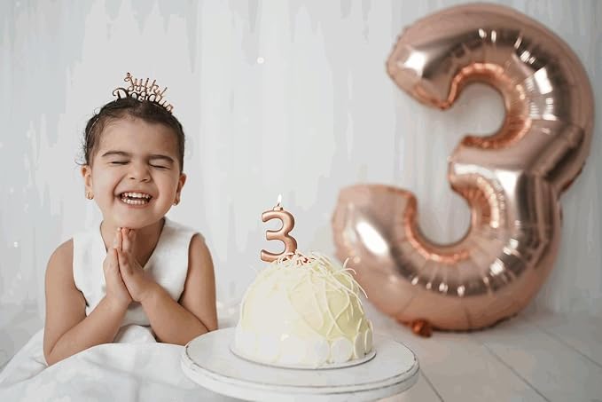 6 Balloon - Rose Gold Birthday Number Balloons, 40 Inch Party Decorations | - Image 7