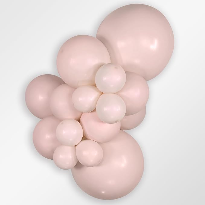 Sempertex Round Pastel Matte Pink Balloons, 11 Inch, Graduation, Baby Shower - Image 2