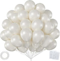 50pcs Pearl White Balloons, Helium 12inch Pearl White Party Balloon | Balloons by ZizasAry