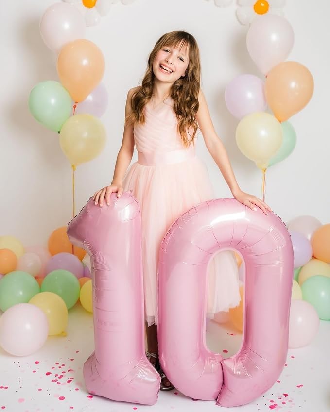 27 Balloon Number 40 Inch Pink Balloons - Image 4