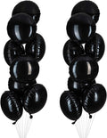 Black Foil Balloon Round Shaped Mylar Helium Balloons Graduation Party Balloons by Adeer