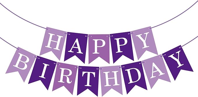 Happy Birthday Banner Birthday Party Supplies by GLASNES