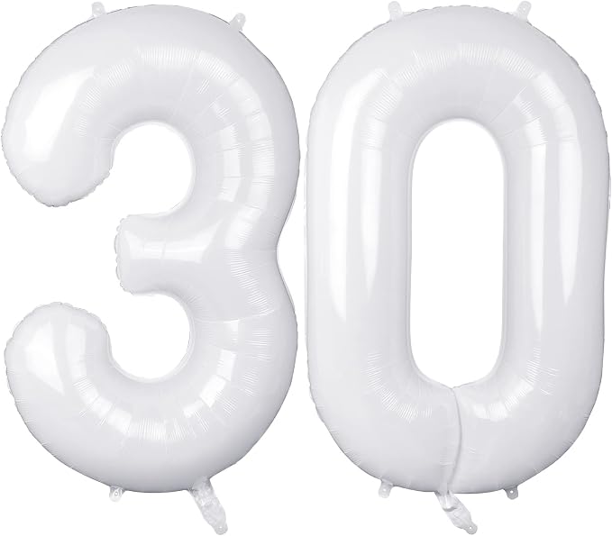 30 Number Balloons Large Foil Number Balloon Big 40 Inch by TOTAFAM