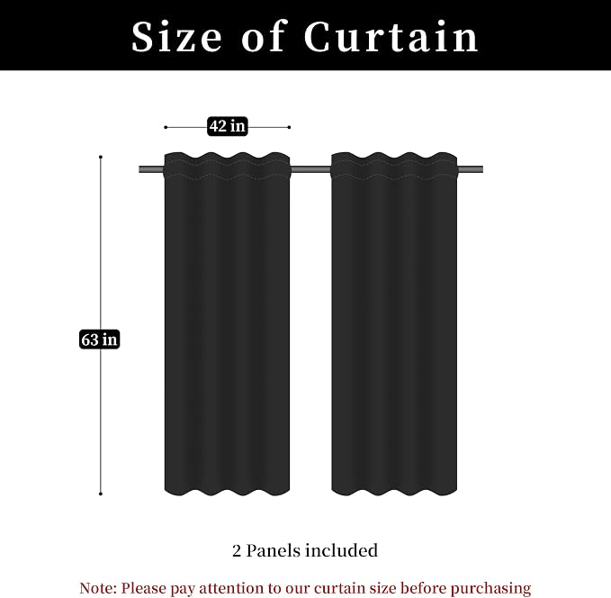 Loom and Mill Luxury Black Damask Curtains - Image 6