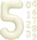 40 Inch Beige Number 5 Foil Balloon by Unknown