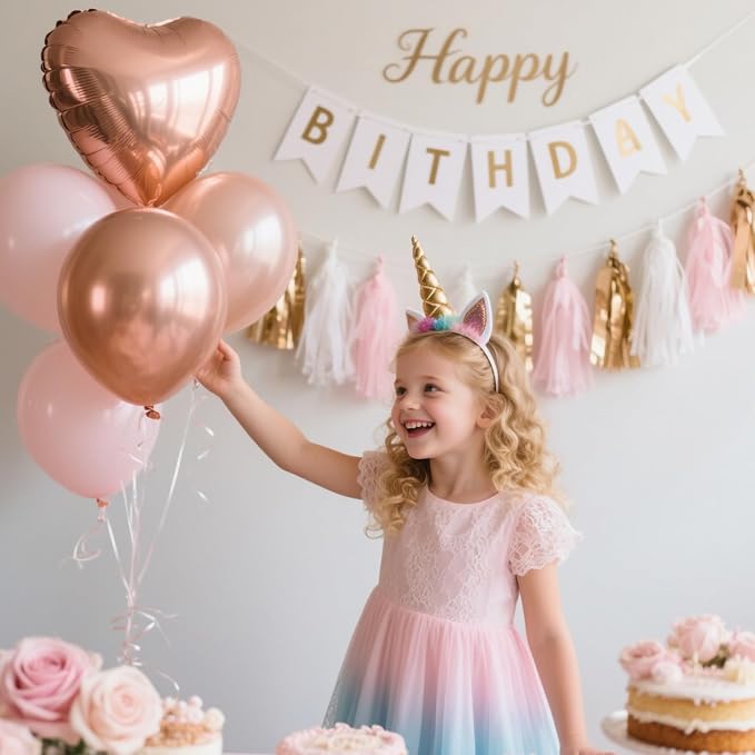 We Moment 20pcs Shiny Tassel Garland Banner Tissue Paper Tassels - Image 5