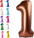 Dark Brown Number 1 Balloon 40 inch, 1st Birthday Party Balloons Decorations | by Upgesy