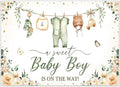 Mocsicka Baby Shower Backdrop Banner Cute Clothes Baby Shower Background a by Mocsicka