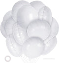 20 Pcs White Round Shaped Balloons, 18 Inch Round Foil Balloon, Giant Round by YOTHORN