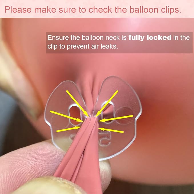 Balloon Clips 100Pcs Transparent - Image 4