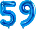 Number 59 Balloons for 59th Birthday Party Decorations, 0-100 Large No.59 by Joycard