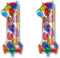 40 Inch Rainbow Balloon Number 11 Balloons, Large 11th Birthday Decorations | by Unknown