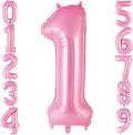 Pink Number 1 Balloon 40 Inch, Big Large Foil Helium Number Balloons, Jumbo by AIQINHU