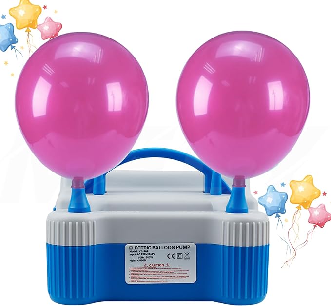 Portable Balloon Pump, 700W 110V Strong Electric Air Blower, Dual Nozzle - Image 2