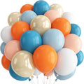 Blue and Orange Fall Baby Shower Birthday Balloons Party Desorations | Pastel by Paeyeq
