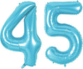 Number 45 Balloons for 45th Birthday Party Decorations, 0-100 Large No.45 by Joycard