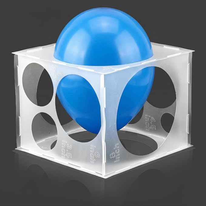 Xinjoduz 11 Holes Balloon Sizer Cube Box, 2-10 Inch Collapsibles Plastic by Xinjoduz