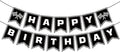 Race Car Birthday Banner, Checkered Happy Birthday Banner, Race Car Party by BIEUFBJI