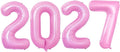 Light Pink 2027 Foil Number Balloons by GOER
