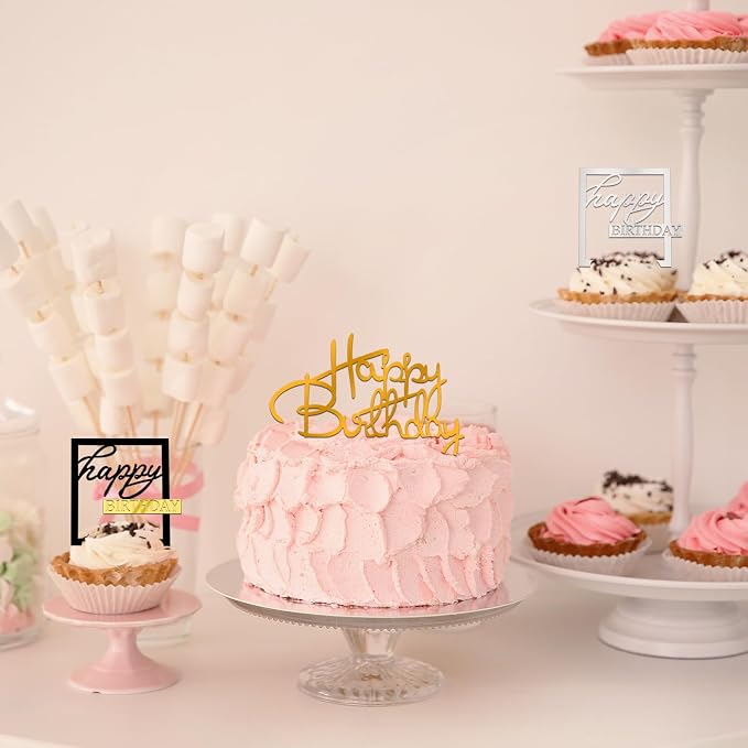 30PCS Happy Birthday Cake Topper Acrylic Cake Toppers - Image 6