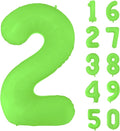 Fluorescent Green Number Balloon 40 inch Giant Foil Helium Balloons Green by Yeodong
