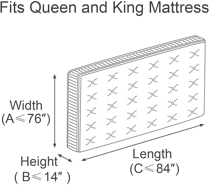 ComfortHome Mattress Bag for Moving and Storage, Queen and King Size, 2 Pack - Image 2
