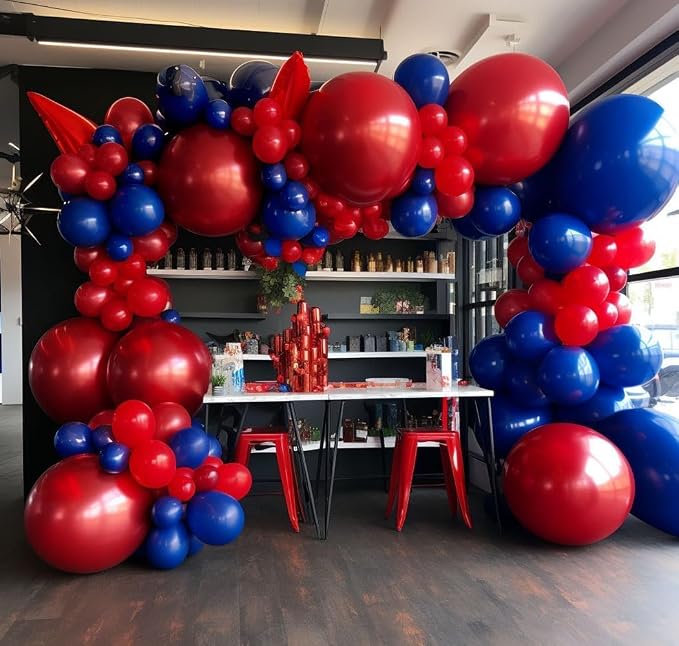 Royal Blue Latex Balloons Different Sizes Double Stuffed Dark Navy Blue Balloon - Image 5