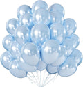 12 Inch Pearl Light Blue Balloons, Baby Shower, Graduate Party Decorations by KALOR