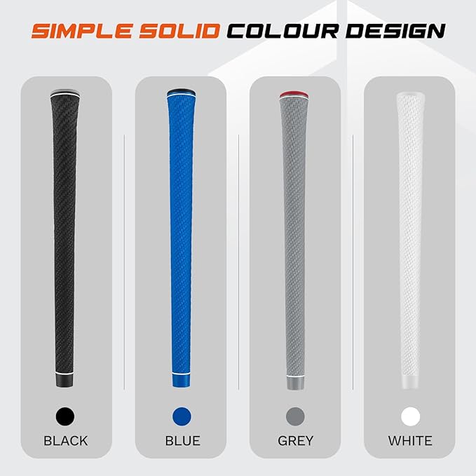 Lightweight Golf Grips with Full Regrip Kit, Carbon Fiber Texture, High-Performance Non-Slip, Optimizes Swing Weight for Control & Precise Feel