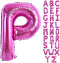 TONIFUL 40 Inch Large Rose Red Letter P Balloons Giant Hot Pink Alphabet Letter by TONIFUL