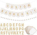 Hahafelt 125 Pcs Make Your Own Banner Kit Personalized Handmade Name Scallop by Hahafelt