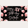Generic Personalized Happy Birthday Banner, Customized by Custom