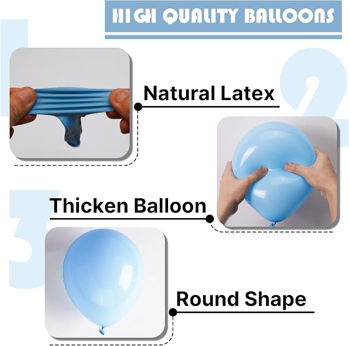 PartyWoo Pastel Rainbow Balloons 101pcs Latex Helium Balloons 12 Inch | Baby - Image 6