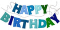 Pre-Strung 3D Felt Happy Birthday Banner, Handmade Happy Birthday Sign by Unknown