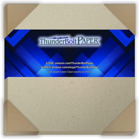 50 Sheets Chipboard 46pt (Point) 6 X 6 Inches Heavy Weight Square Scrapbook Size .046 Caliper Thick Cardboard Craft and Packing Brown Kraft Paper Board