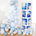 82PCS Baby Shower Decorations for Boy – Blue White Gray Balloon Box Set by RegalDecorations