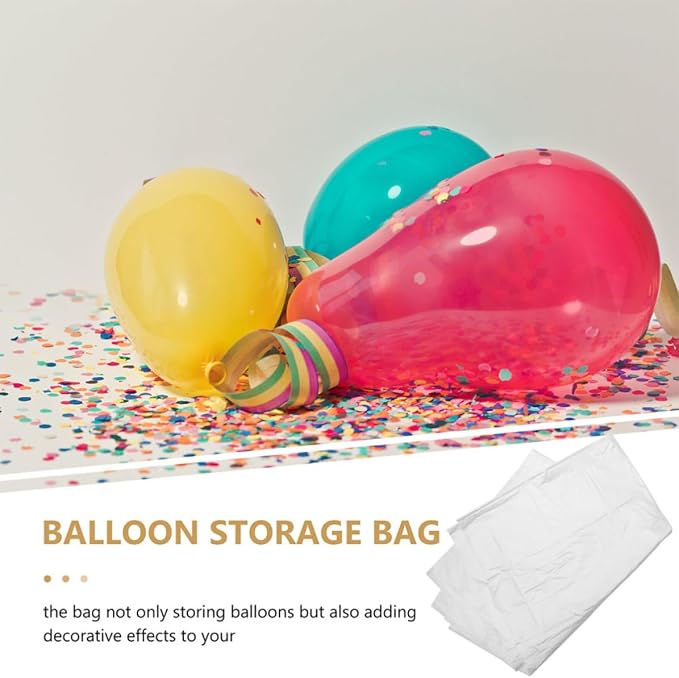 Homoyoyo 10pcs Large Capacity Plastic Balloon Bags - Image 2