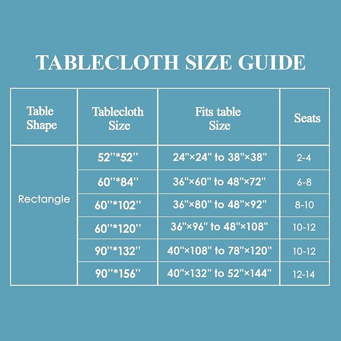 VidaFete Square Tablecloth 6 Pack 52 x 52 Inch Tablecloths Stain Wrinkle Resistant Polyester Dining Table Cover for Kitchen Dinning Party Wedding Rectangular Tabletop Buffet Decoration(White)