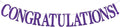 Purple Glitter Congratulations Banner, Congrats Grad/Class of 2026/So Proud of by PYBHILK