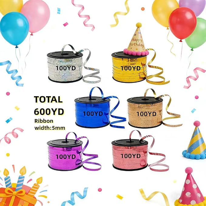 Decorative Curly Ribbon for Gift Wrapping, Party Balloon Decoration - Image 3